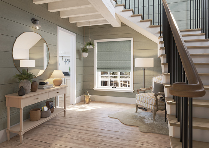 Sinclair, Dunnock Grey - Twist&Fit Roman Blind - Image 6